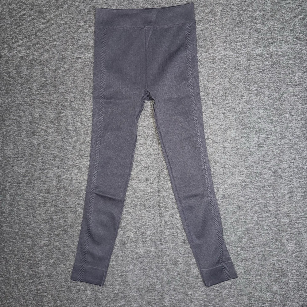 MTA Sport Women's Leggings Size M Purple Mauve Braided Textured Design